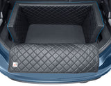 padsforall®* Rivestimento bagagliaio per trasporto animali domestici  similpelle nera con profilo blu, misura: S