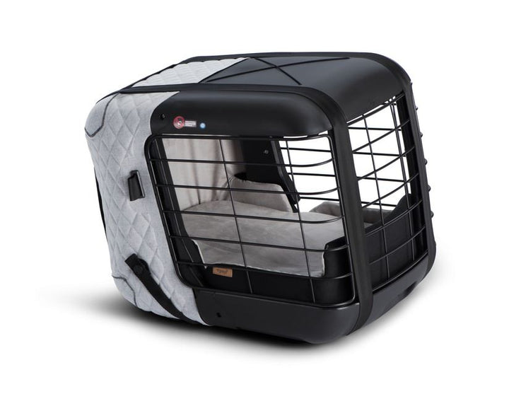 4PETS®* BOX DA TRASPORTO CAREE PER CANI E GATTI, DA FISSARE SALDAMENTE SU QUALSIASI SEDILE PASSEGGERI, COOL GREY
