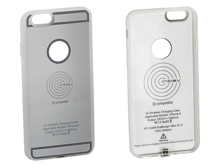 ACV* Custodia con funzione di ricarica wirless integrata per IPhone® 6, argento