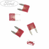 Interruttore automatico 10A 32V minifusibile rosso a lama orig. Ford 4381711
