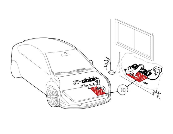 K&K* Tappetino di messa a terra Per dispositivi repellenti anti martore