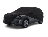 Originale Ford Kuga Copertura protettiva Premium nera con rivestimento bianco e logo Ford ovale bianco