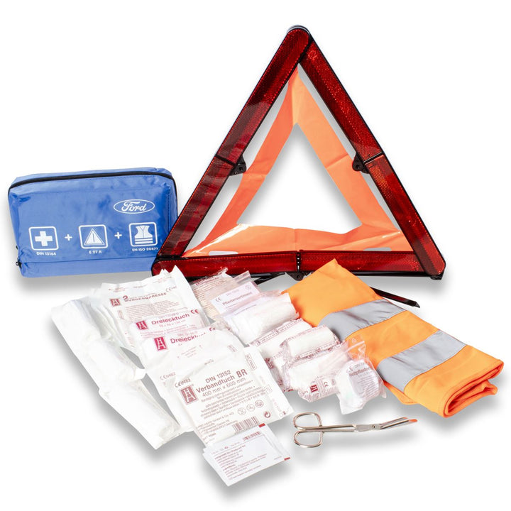 Originale Ford Kit pronto soccorso con triangolo di emergenza e giubbotto di segnalazione