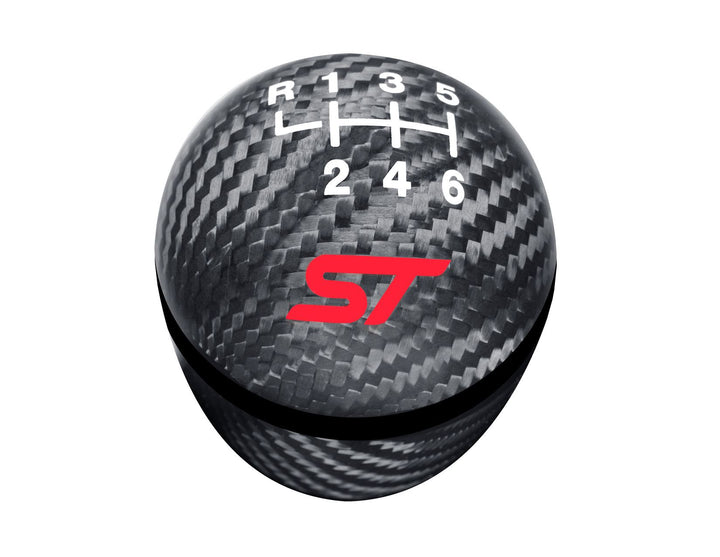Originale Pomello del cambio Performance con logo Ford ST rosso.