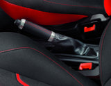 Originale Ford Ka 09/2008-05/2016 Cuffia freno a mano nero con cuciture rosse