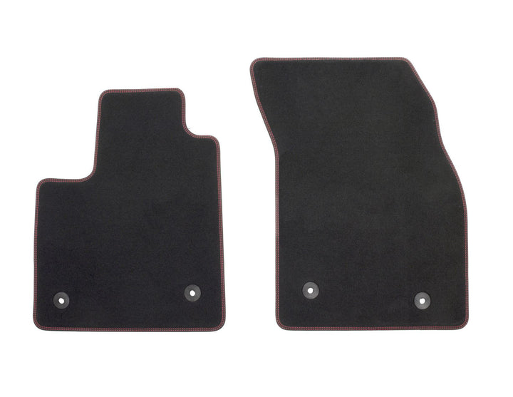 moto-MOLTICO tappetini auto velours tappetini auto neri set 4 pezzi adatto per Ford Focus IV