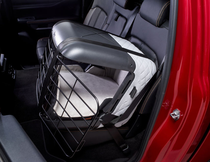 4PETS®* BOX DA TRASPORTO CAREE PER CANI E GATTI, DA FISSARE SALDAMENTE SU QUALSIASI SEDILE PASSEGGERI, COOL GREY