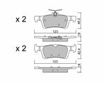 Fiesta Tarox®* Kit pastiglie freno posteriori Ford Performance Strada 122 (per uso su strada)