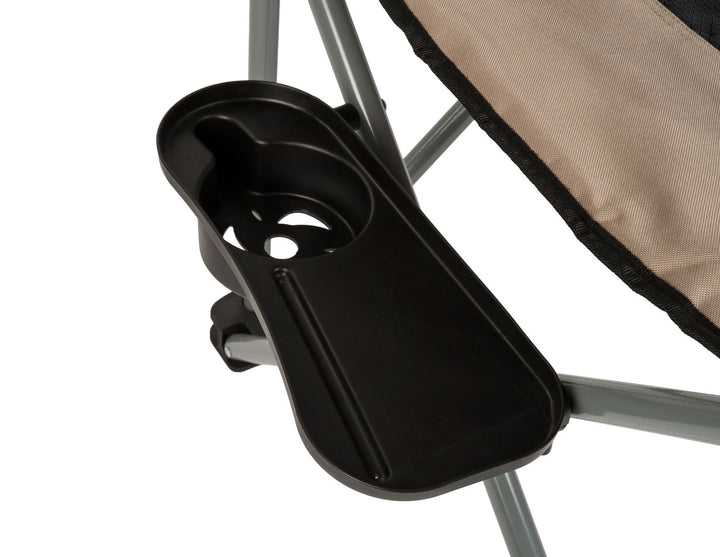 ARB* Sedia da campeggio con borsa da trasporto,nera e beige
