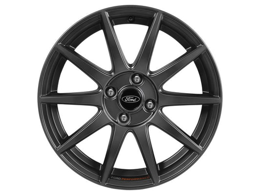 Cerchi Performance 18" Cerchio forgiato leggero con logo Ford Performance, 10 razze, Magnetite Matt