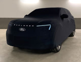 Originale Ford All-Electric Explorer Copertura protettiva Premium nera con ovale Ford bianco e logo Explorer