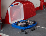 Originale Ford Transit/Transit Custom Cargo Securing Pack in una scatola blu e bianca semitrasparente