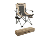 ARB* Sedia da campeggio con borsa da trasporto,nera e beige