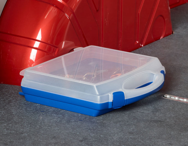 Originale Ford Transit/Transit Custom Cargo Securing Pack in una scatola blu e bianca semitrasparente