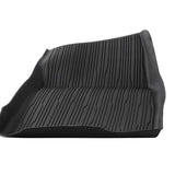 Tappetini in gomma in stile vassoio con bordi rialzati, anteriore, nero