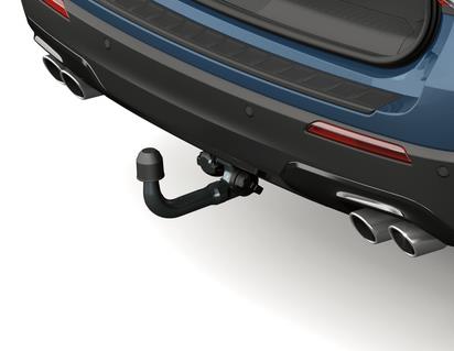 Gancio traino estraibile e kit cablaggio elettrico completo 13 pin Explorer PHEV 2019+