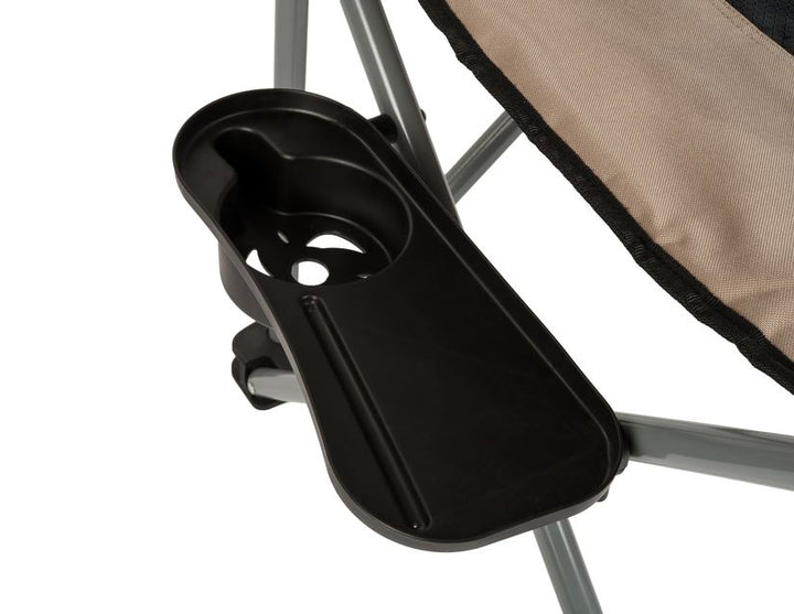 ARB* Sedia da campeggio con borsa da trasporto,nera e beige
