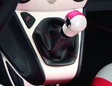Originale Ford Ka Pomello leva cambio Bianco Perla con inserti rossi in pelle