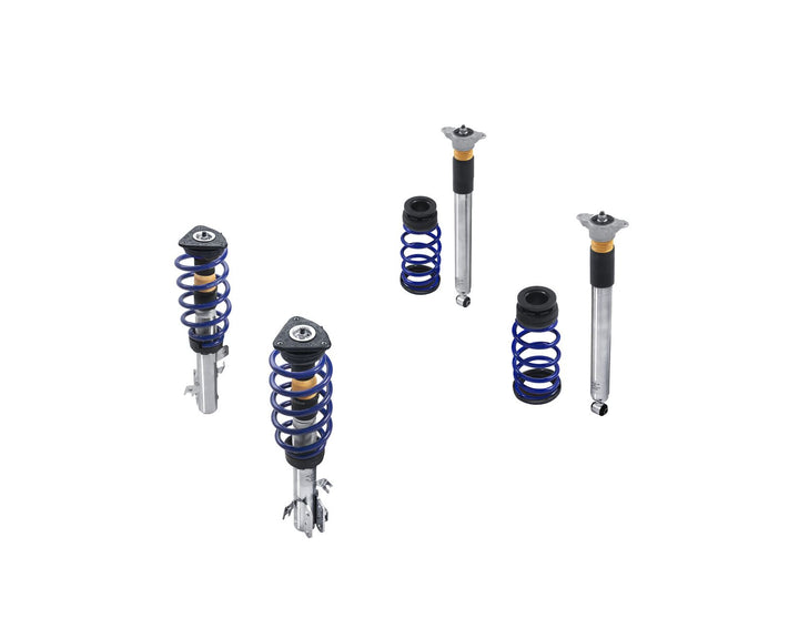 Originale Ford Fiesta® Kit di sospensione coilover In acciaio inox con molle verniciate a polvere in colore blu Ultramarine