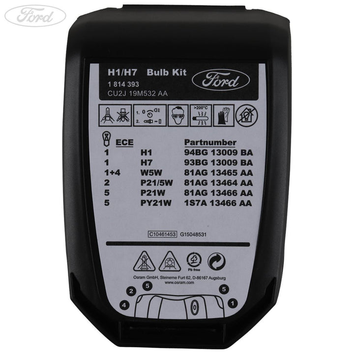Kit luci di emergenza originale FORD Focus Fiesta KA StreetKa H1 H7 tipo 1814983